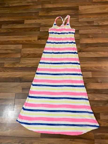 Letní pruh maxišaty na 170 cm, vel 170/176 cca xs, h&m,176