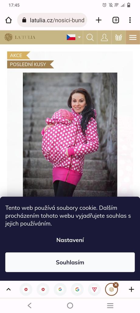 Nosící bunda 2v1 la tulia,