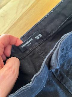 Černé úzké kalhoty vyšší pas, reserved,38