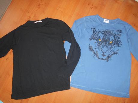 2x dívčí triko vel. 134-140, h&m,134