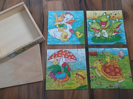 Dřevěné puzzle pro nejmenší,