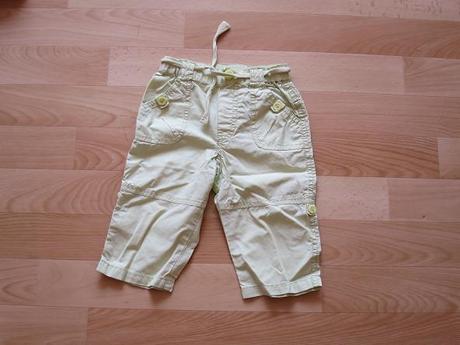 Plátěné kalhoty roll up, h&m,74