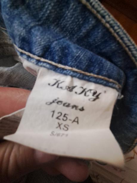 Džínová minisukně, xs