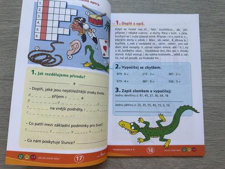Vyplňovací sešity - 3. a 4. třída - matematika, čj,