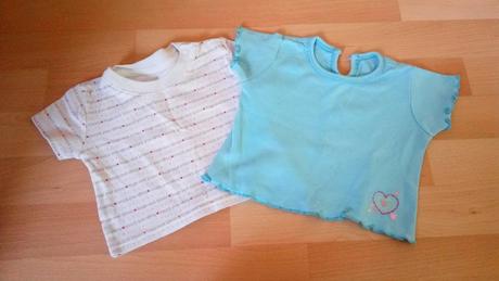Trička pro děvčata, vel. 3 měs. - 2 kusy, george,62