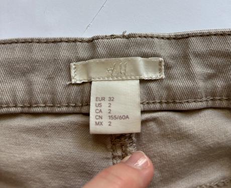Kraťasy béžově denim- v.32 ( 10/12 let), h&m,32