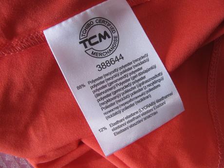 Dámské oranžově korálové elastické tílko, tchibo,m