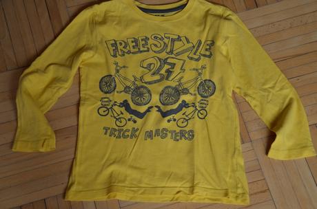 Žluté triko free style motiv vel. 122 (6-7let), cherokee,122