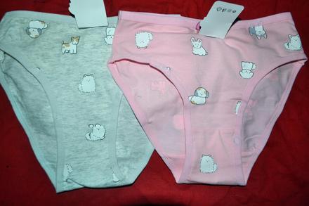 2x dívčí kalhotky, bavlna,110-152, 110 / 116 / 122 / 146 / 152