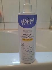 Mycí gel na vlasy a tělo 2 in 1 Bella Baby Happy Sensitive
