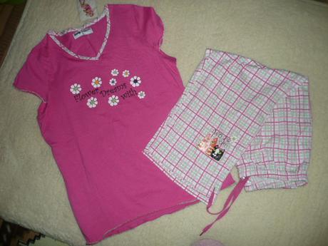 Pyžamo bavlněné kytička dámské vel m/l, l / m