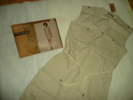 Šaty letní len vel 38/40 béžové, esmara,38 / 40