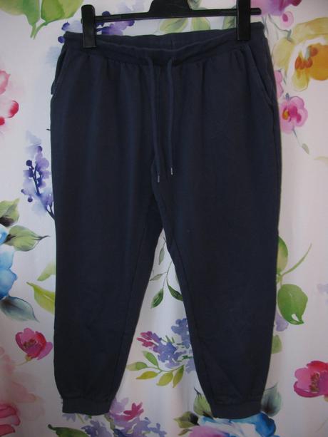 Dámské tmavě modré bavlněné tepláky, 42