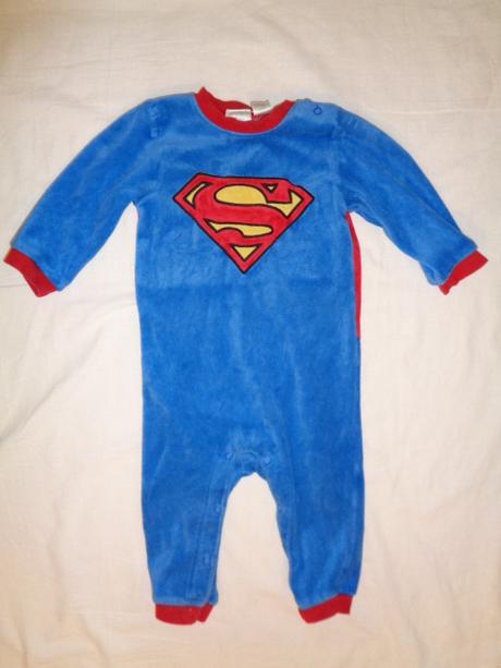 Super sametový overal superman, h&m,74