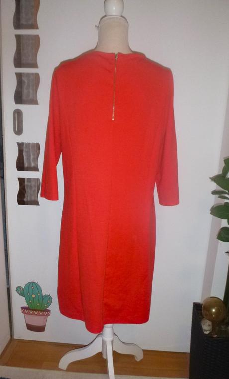 Červené šaty projmuté - vel.l-xl, l