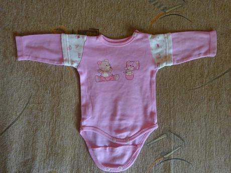 Body růžové s dl. r., vel. 50/56, ewa,56