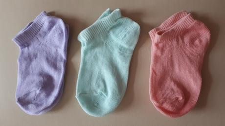 3 páry ponožky letní kotníkové, 92