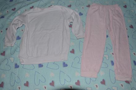 Teplé froté pyžamo pyžamko proužkaté, kiki&koko,116