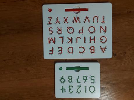Desky na obtahování čísel a písmen, 