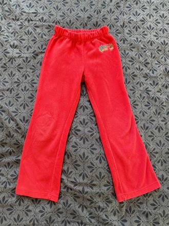 Flísové teplé dívčí tepláky vel. 122-128/8 let, 128