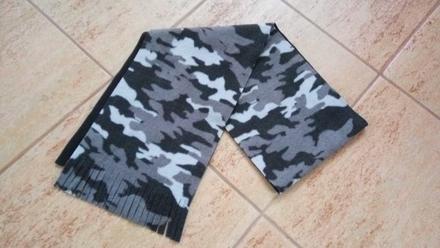 Zimní šála - maskáčová ,