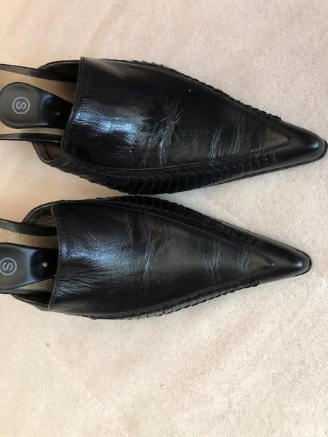 Cerne spicate kozene nazouvaky vel. 36 bata, baťa,36