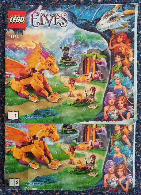 Lego elves 41175 - fire dragon's lava cave,