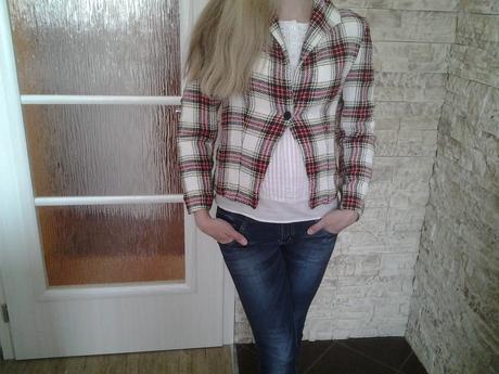 Damske karovane sako kabatek, m