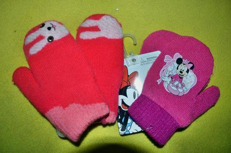 2x rukavice palčáky v.74-86, disney,74 / 80 / 86