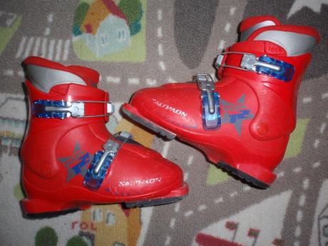 Lyžařské boty-přeskáče dětské salomon vel. 31., salomon,31