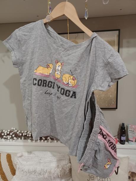 Letní pyžamo s pejsky corgi xxs-xs, 146-158, sinsay,152