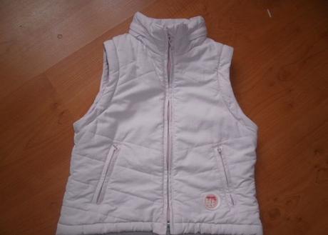 Růžová bunda - odepínací rukávy, elle,98