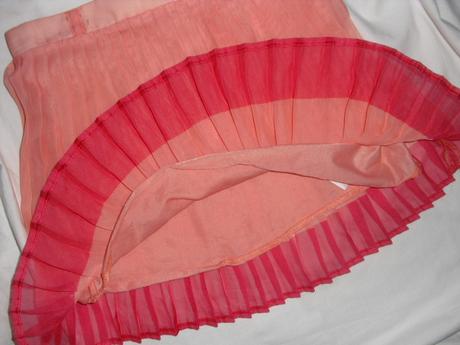 Nádherná plisová meruňková sukně, 116