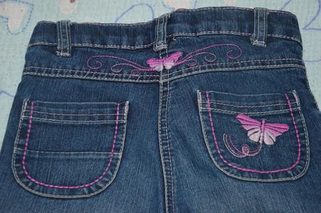 Džíny s vysokým sedem, výšivkou, regulace, lupilu,116