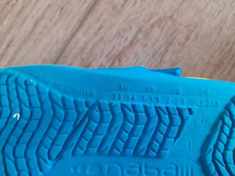 Pantofle s gumou zn. decathlon, vel. 33/34, decathlon,33
