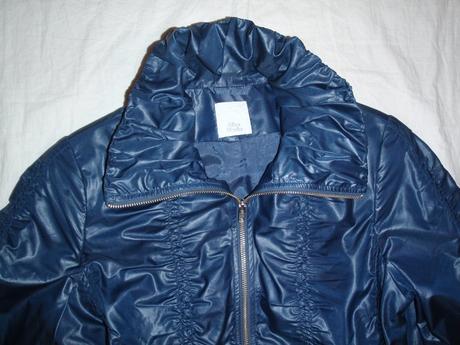 Luxusní tmavomodrý kabát, l