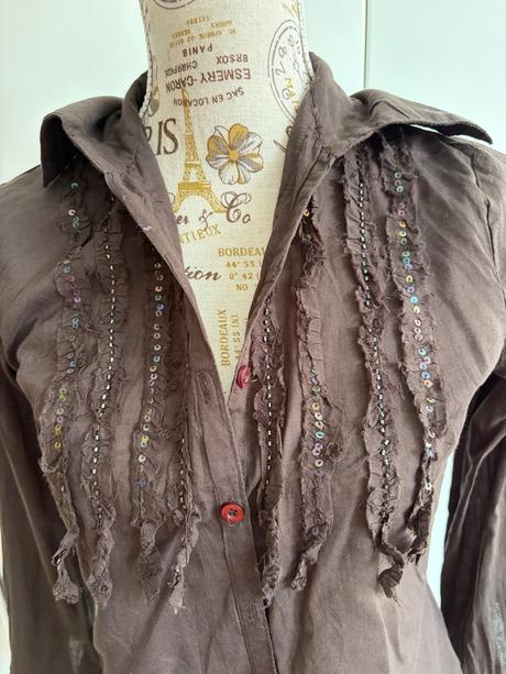 Hnědá halenka tally weij xs 34, tally weijl,xs