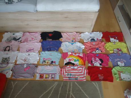 Mix triček s krátkým rukávem, 122