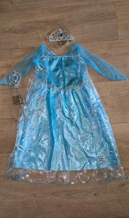 Ka312 karnevalový kostým elsa, frozen vel. 98, 2 -,
