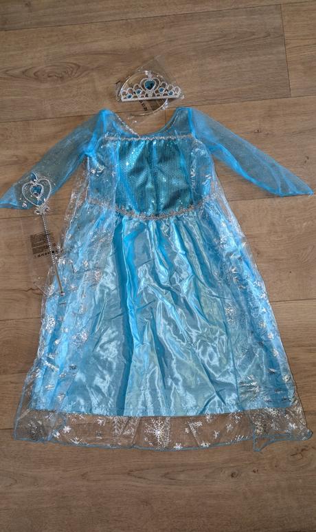 Ka312 karnevalový kostým elsa, frozen vel. 98, 2 -,
