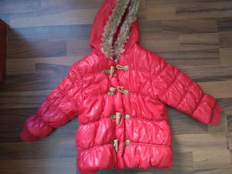 Červená zimní bunda next, next,104