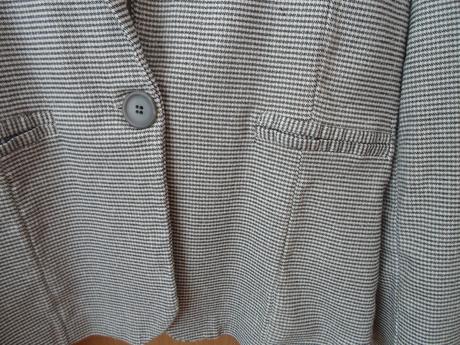 Černé bílé sako sáčko, s