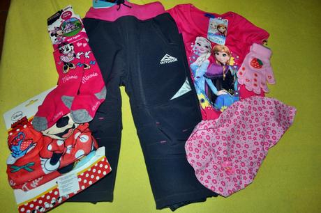 Dívčí set na 1-2r.,softshellové kalhoty,rukavice.., 86–98