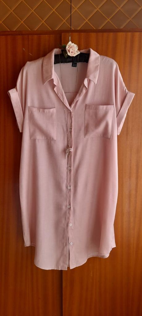 Blůzové letní šaty s kapsami, xl