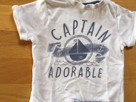 Bílé tričko krátký rukáv 6-9m/vel.74 , f&f,74