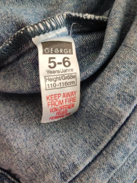 Džínová bunda vel. 110-116, george,110