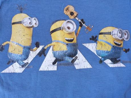 Triko kr. rukáv - mimoni - h&m v. 122, h&m,122