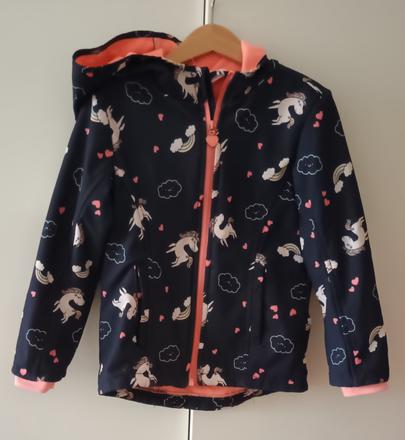 Softshellová bunda s jednorožci vel.116, dopodopo,116