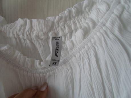 Bílé tričko triko tílko crop top, new yorker,xs