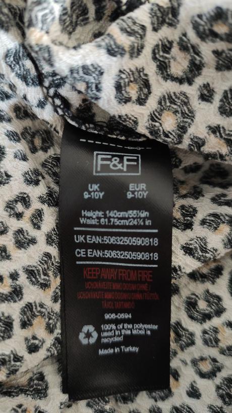 Komplet letní gepardí dívčí v.140, f&f,140